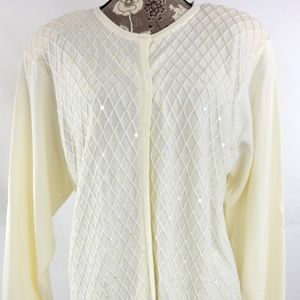 DRESS BARN SEQUIN CARDIGAN